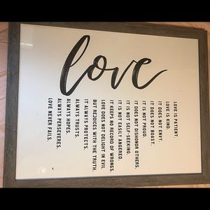 Love wall decor